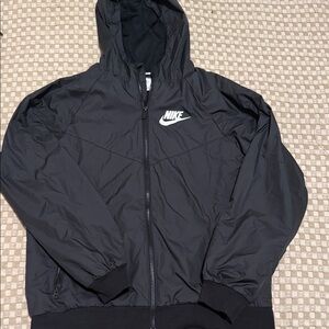Nike Men's Black Windbreaker Jacket
